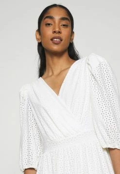 Vila VIFLORENCE DRESS - Jersey Dress - Cloud Dancer -Vila shop 7595e215c23c4727bc875c835c34c4a0