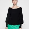 Vila VIRIL OFF SHOULDER - Jumper - Black -Vila shop 75df0bbf3e56410ca8ba50d2115d7c19