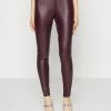 Vila VIKATY HIGH WAIST - Leggings - Trousers - Winetasting
