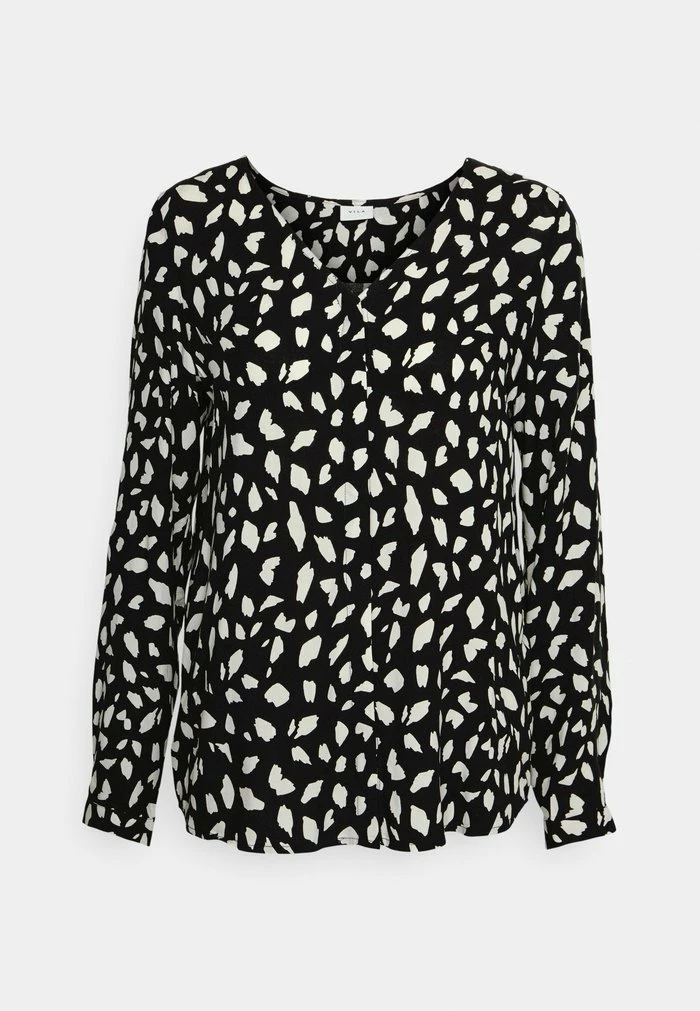 Vila VIPAYA V NECK - Blouse - Black 7 Vila VIPAYA V NECK - Blouse - Black - Image 5