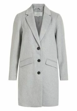 Vila VILEOVITA COAT - Classic Coat - Light Grey Melange -Vila shop 7acb0eb472084e9a8872141c73948b39