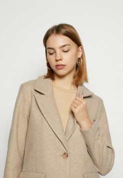 Vila VIKALVIS - Classic Coat - Natural -Vila shop 7c18f6f03c1a41f3937e3a40f22057a2