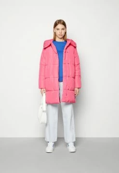 Alternative view of Vila VITATEE HIGH NECK LONG JACKET - Winter Coat - Fandango Pink