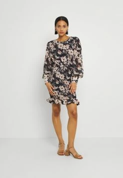 Vila VIJANELLE PRINT O NECK DRESS - Day Dress - Navy Blazer -Vila shop 7d50fc296f9547a3a2813dc28fba22fa