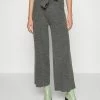 Vila VICILIA - Trousers - Medium Grey Melange -Vila shop 7e763305ef63418f8971d8056bbfdffd