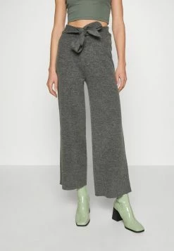 Vila VICILIA - Trousers - Medium Grey Melange