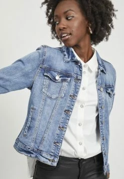 Vila VISHOW - Denim Jacket - Medium Blue Denim