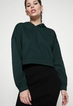 Vila VIRUST CROPPED HOODIE - Hoodie - Pine Grove -Vila shop 88ce41c6d4034dbe82862c9e6c353786