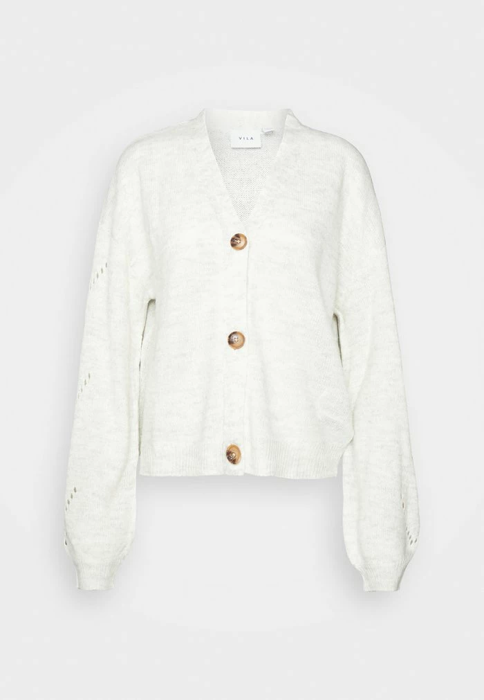 Vila VISURILI - Cardigan - White Melange 3 Vila VISURILI - Cardigan - White Melange