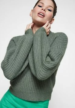 Vila VIFELO CREW NECK CROP - Jumper - Laurel Wreath Melange -Vila shop 8a771a45e1844d0eaca89dea75599839