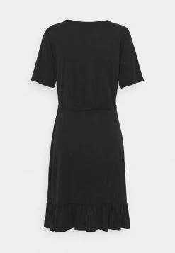 Vila VIKALIE DRESS - Jersey Dress - Black -Vila shop 8a8b2cedf5b74f7987a8205f6b155cb5