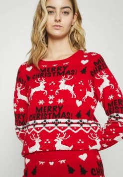 Vila VIANNA REINDEER CHRISTMAS - Jumper - Mars Red -Vila shop 8f71b3b4738547198294729d388abdea