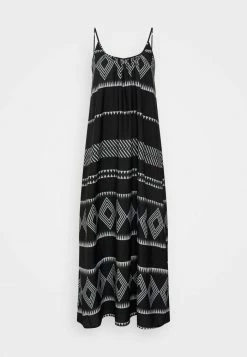 Vila VIATNIA STRAP MAXI - Day Dress - Beige/black -Vila shop 8fd6d70076834e368344df7867e7e098