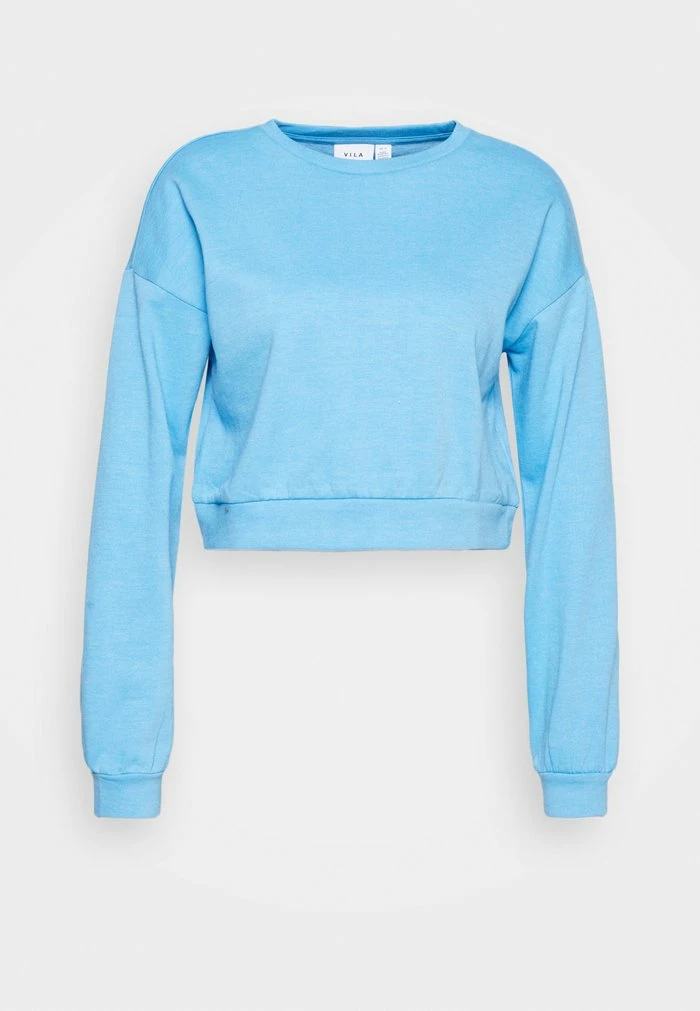 Vila VIRUST CROPPED - Sweatshirt - Bonnie Blue 7 Vila VIRUST CROPPED - Sweatshirt - Bonnie Blue - Image 5