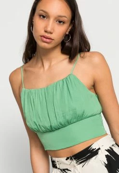 Vila VIDREAMY CROPPED - Top - Mineral Green 11 Vila VIDREAMY CROPPED - Top - Mineral Green -Vila shop 91217f61a28642d99768124acf23ee8c