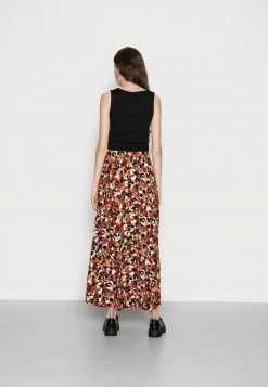 VILANA LEO CAVA SKIRT - Maxi Skirt - Burnt Henna/leo -Vila shop 93b0557eb13941c29408a03a0f56651e