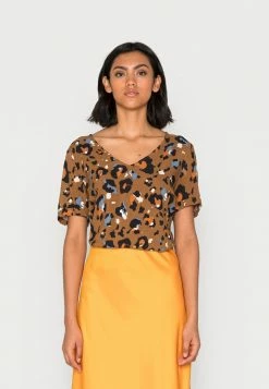 Vila VIEVA AYA - Print T-shirt - Toasted Coconutleo Multi Colors