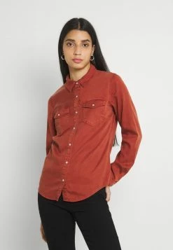 Vila VIBISTA - Button-down Blouse - Burnt Henna