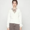 VILAJULI CARDIGAN - Cardigan - White Alyssum -Vila shop 95e302fb37cb4b66a5f5ff14f42c395d