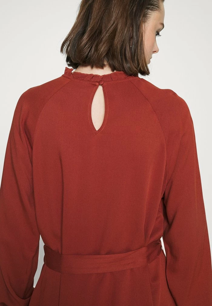 Vila VISUVITA DRESS - Day Dress - Fired Brick 6 Vila VISUVITA DRESS - Day Dress - Fired Brick - Image 4