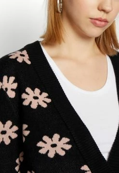 Vila VISAINT CARDIGAN - Cardigan - Black/misty Rose -Vila shop 982495db3dbe4ec995d40966a0a5c684