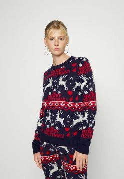 Vila VIANNA REINDEER CHRISTMAS - Jumper - Navy
