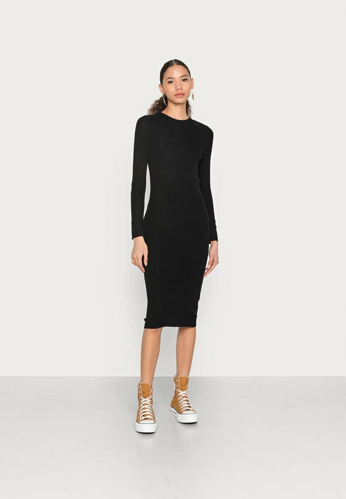 Vila VIEVA O NECK BACK - Shift Dress - Black 3 Vila VIEVA O NECK BACK - Shift Dress - Black