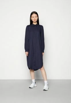 Vila VITANJA TYLLA DRESS - Shirt Dress - Navy Blazer