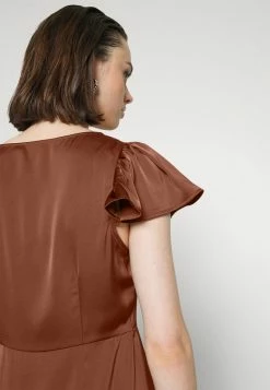 Vila VILONNI O NECK DRESS - Maxi Dress - Chocolate Fondant -Vila shop 9f29125168704bd787fd2e5e1c0340ed