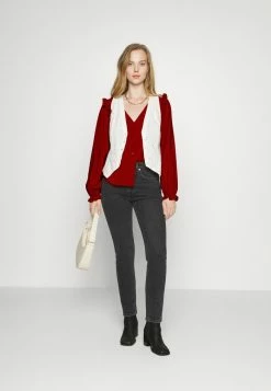 Vila VIKILLY V NECK - Blouse - Bordeaux -Vila shop a06d1e9d4e9c4447a229d16df171825e