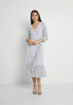 Alternative view of Vila VIBLOSSOMS WRAP MIDI DRESS - Maxi Dress - Cloud Dancer