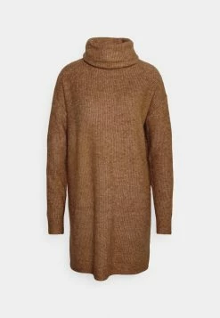 Vila ROLLNECK - Jumper Dress - Toasted Coconut -Vila shop a197759293b3447c9763999fe94cb6bc