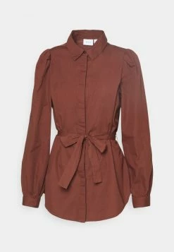 Vila VITANJA TYLLA TUNIC - Blouse - Chocolate Fondant -Vila shop a1f60405875d4a95a6ab9687ca4e6859