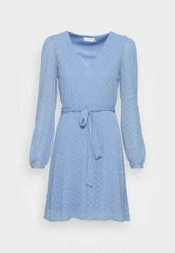 Vila VIMALIANA V NECK BELT DRESS - Day Dress - English Manor -Vila shop a1fda3bd1f854f1184333f340aa3cab2