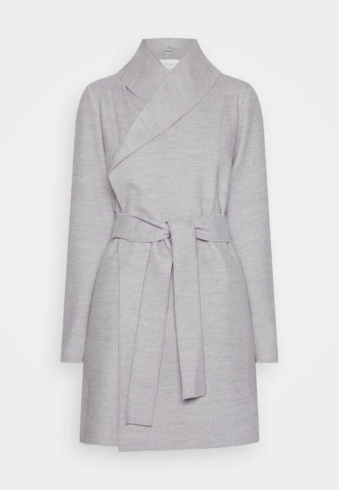 Vila VIAPPLE - Short Coat - Light Grey 7 Vila VIAPPLE - Short Coat - Light Grey - Image 5