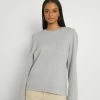 Vila VIRUST - Sweatshirt - Mottled Light Grey -Vila shop a45d4c100c984cd1ac8994cd0ca2c3c7