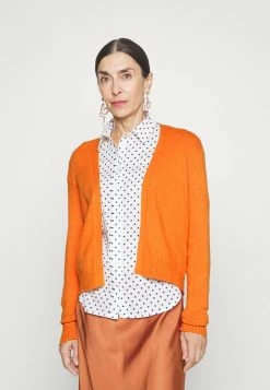 Vila VIRIL SHORT - Cardigan - Burnt Orange