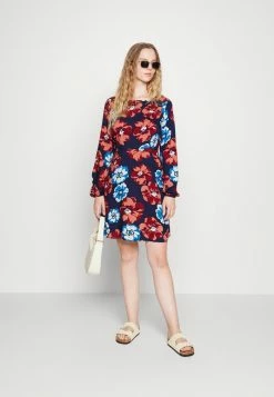 Vila VIEVA AYA O NECK DRESS - Day Dress - Navy Blazer/blue -Vila shop a5a75cbb53b14bffbbe7e5660338994f