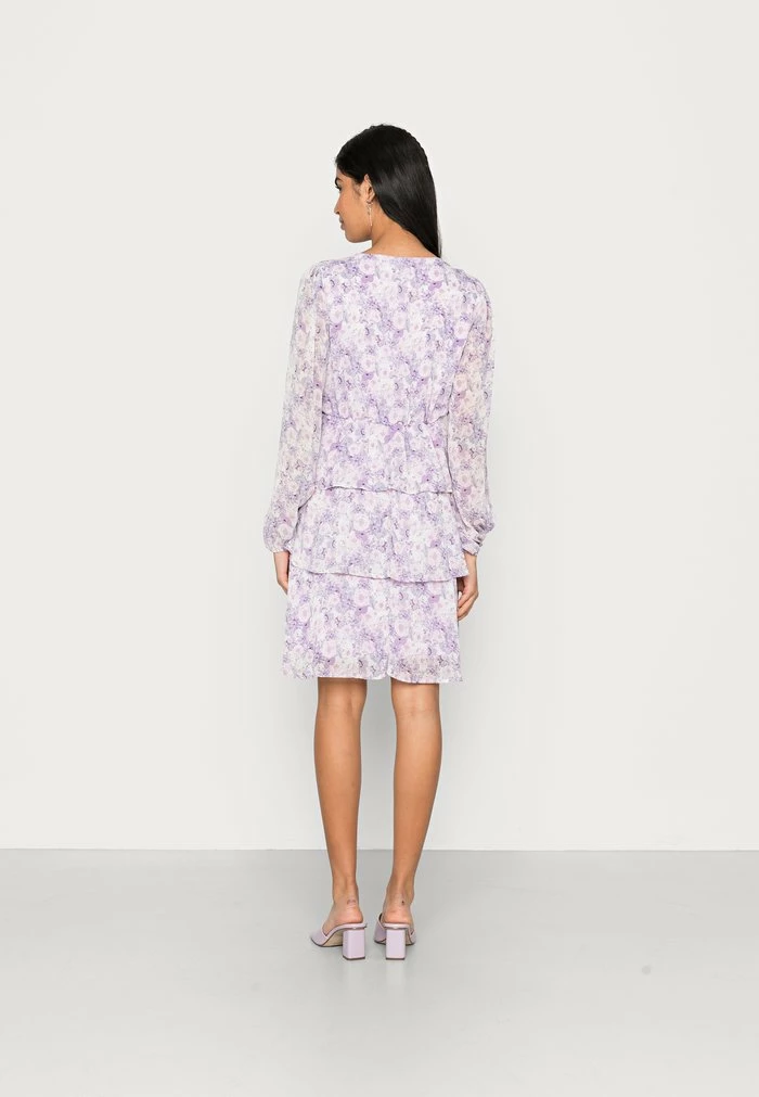 Vila VIFILLIPPA V NECK MIDI DRESS - Day Dress - Pastel Lila/white/purple 5 Vila VIFILLIPPA V NECK MIDI DRESS - Day Dress - Pastel Lila/white/purple - Image 3