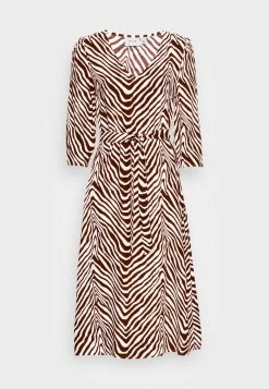 Vila 3/4 MIDI - Day Dress - Birch Chocolate -Vila shop a76daf6313004f63bfc9053066b8e46e