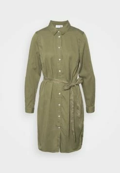 Vila VIBISTA BELT DRESS - Denim Dress - Four Leaf Clover