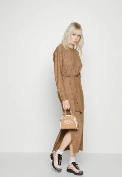 Vila VICILIA O NECK LONG DRESS - Jumper Dress - Toasted Coconut -Vila shop a7f54a72a7034b298f1fe8bab8b4d595