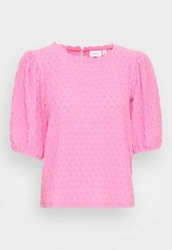 Vila VIJENNY SLEEVE - Basic T-shirt - Fuchsia Pink -Vila shop a9aea8cccb874f87b48a7df8769b2616