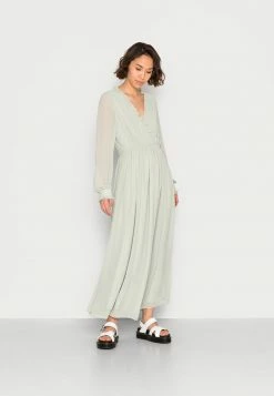 Vila VILUISA V NECK ANKLE DRESS - Occasion Wear - Desert Sage