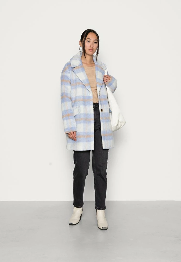 Vila VIALISSI JACKET - Classic Coat - Birch Check 4 Vila VIALISSI JACKET - Classic Coat - Birch Check - Image 2
