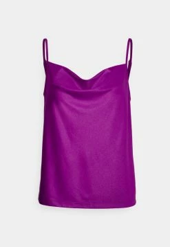 Vila VISATINI WATERFALL SINGLET TOP/SU - Blouse - Sparkling Grape -Vila shop ac3d9792bba34db489414e7a4f909a8e