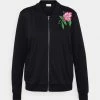 Vila VIAMANDA EMBROIDERY JACKET - Bomber Jacket - Black -Vila shop ad61b0d4102b4e5aa3ef04200c60debe