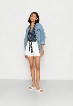 Vila VIMAGY TIE - Blouse - Navy -Vila shop afb445bddcc6403a830580b8d363cadd