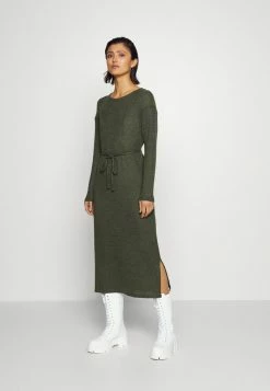 Vila VIAWARD SLIT MIDI DRESS - Cardigan - Pineneedle