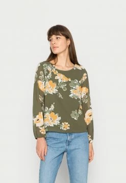 Vila VIADELINE O-NECK - Long Sleeved Top - Four Leaf Cloveraop